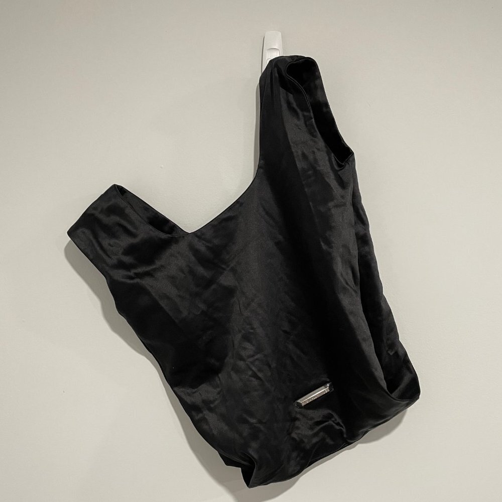 Kendall + Kylie Black Silk Tote Bag - Picture 2 of 8